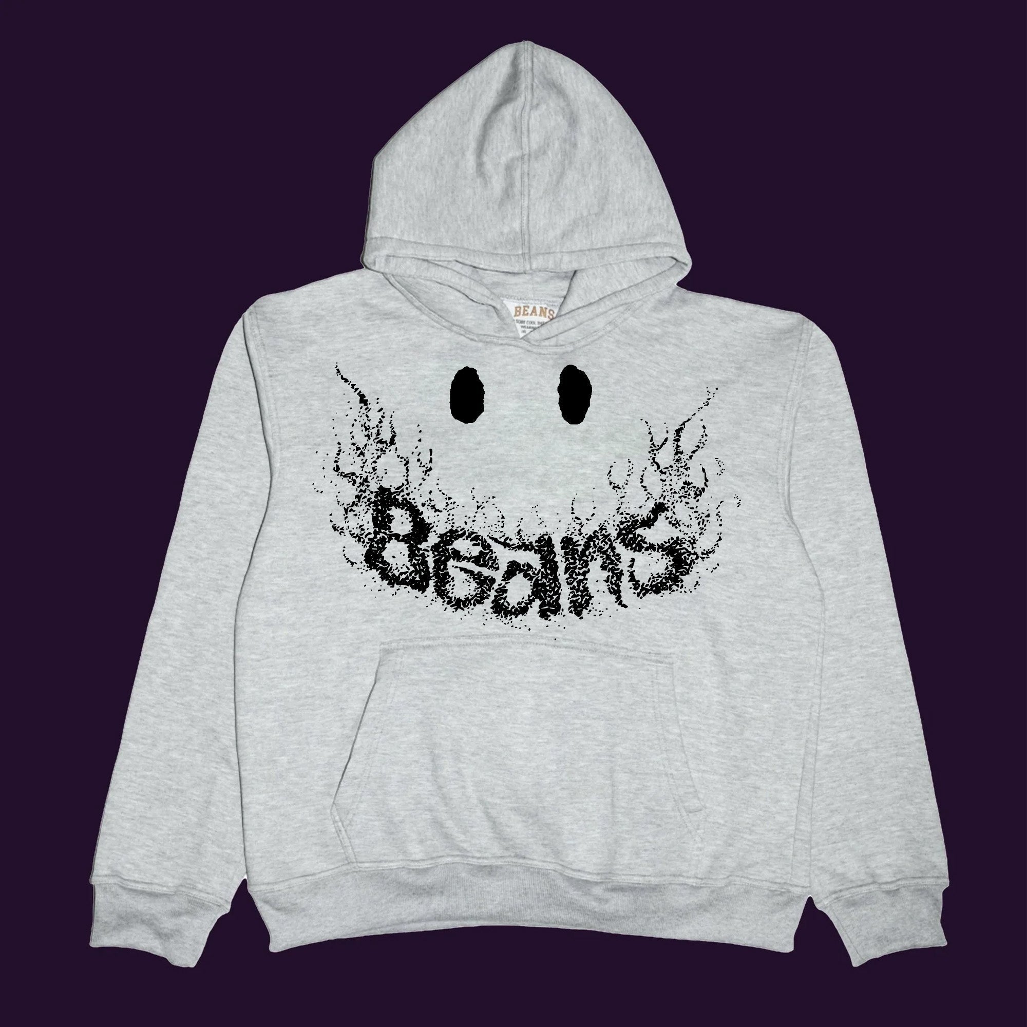 Smile Hoodie (Gray) - Beansmag