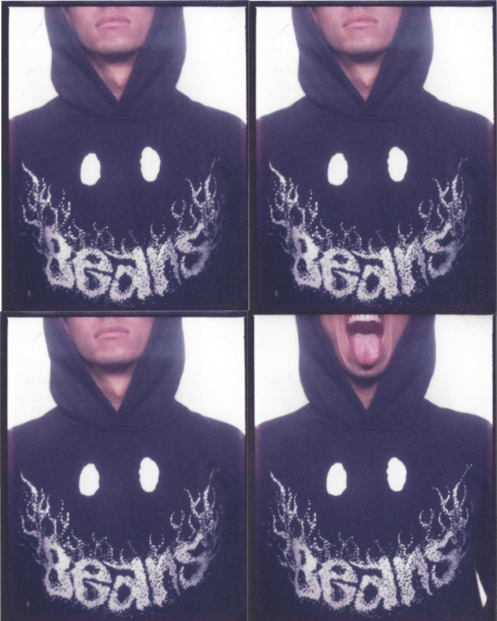 Smile Hoodie (Navy) - Beansmag